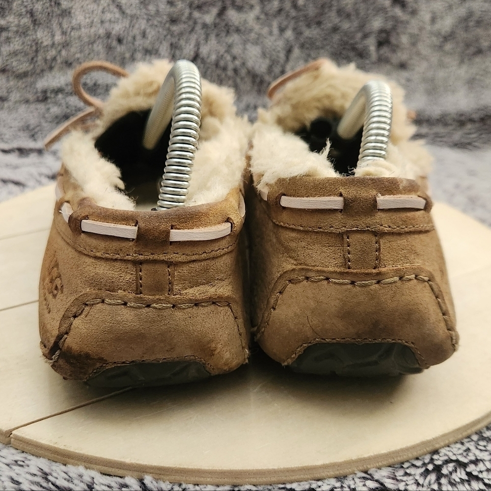 UGG Dakota Women's Slipper Chestnut Brown Leather Tie Size 7 - Picture 7 of 9